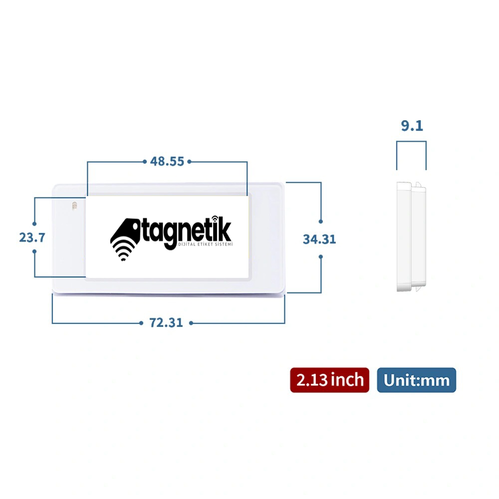 TAG-213BWRY ESL Etiket