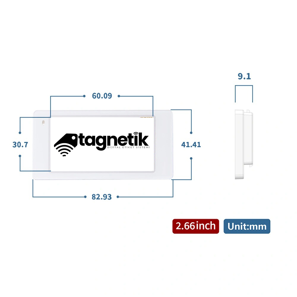 TAG-266BWRY ESL Etiket