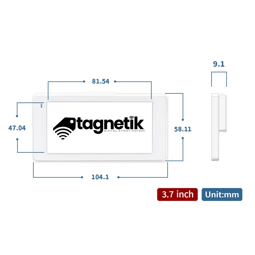 TAG-370BWRY ESL Etiket